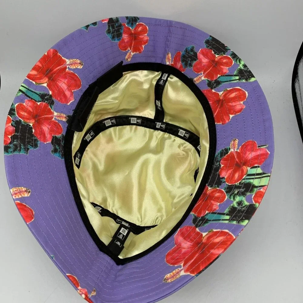 Hawaiian Floral Medium New Era Bucket Hat Cap‎